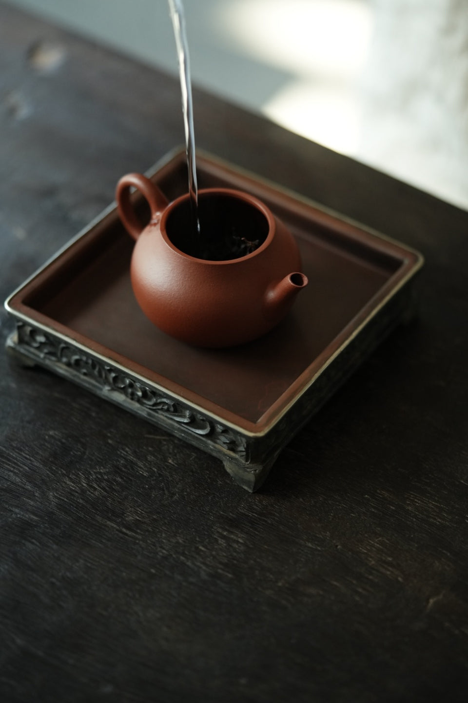 Yixing Zhuni Pan Hu Teapot
