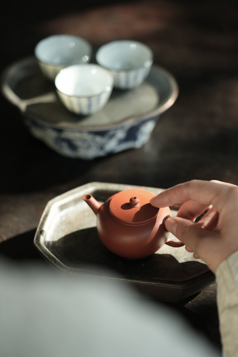 Yixing Zhuni Flat-Lid Shuiping Teapot · 110ml