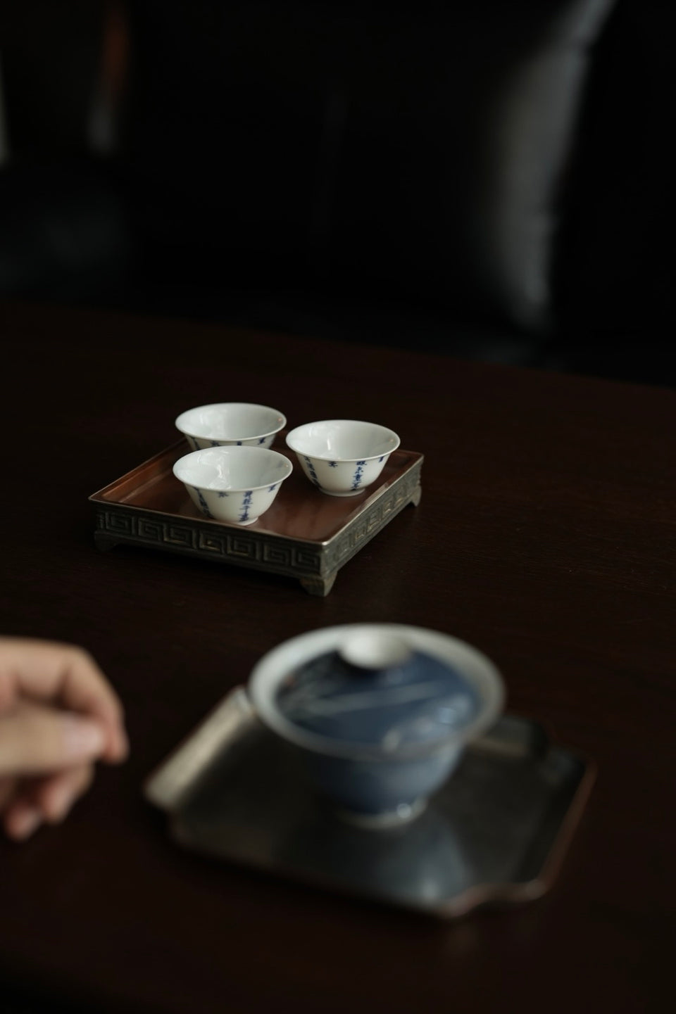 Blue & White Poetry Ruoshen Teacup