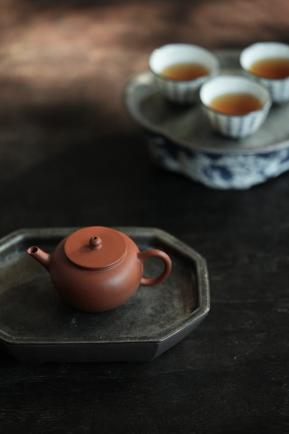 Yixing Zhuni Flat-Lid Shuiping Teapot · 110ml