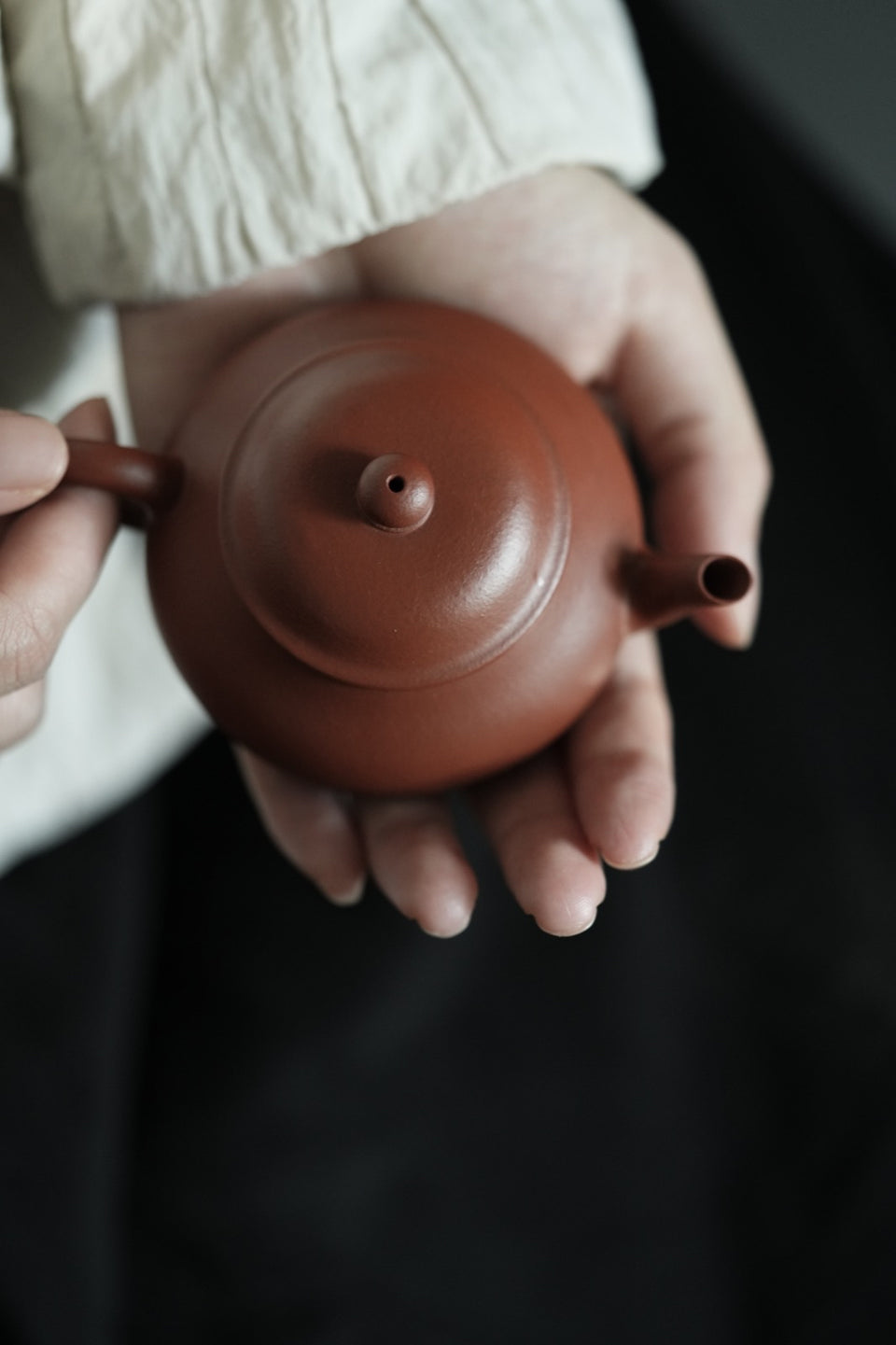 Yixing Zhuni Low Pear Teapot