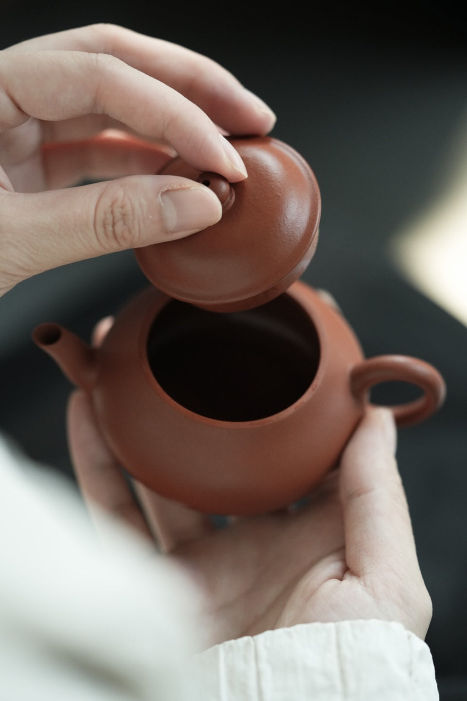 Yixing Zhuni Low Pear Teapot