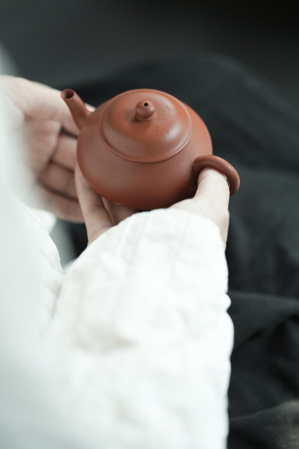 Yixing Zhuni Low Pear Teapot