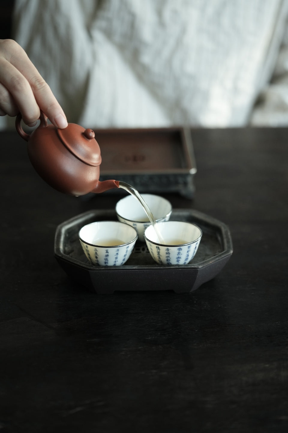 Yixing Zhuni Low Pear Teapot