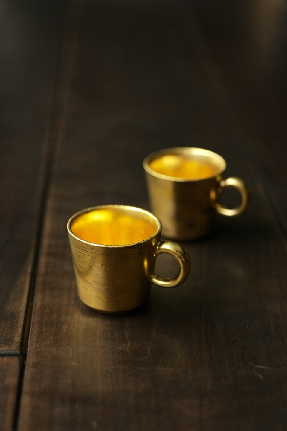 Gold-Glazed Double Espresso Cup