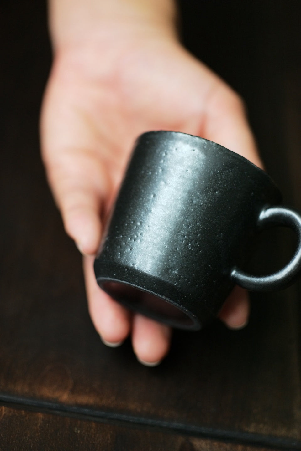 Gold-Glazed Double Espresso Cup