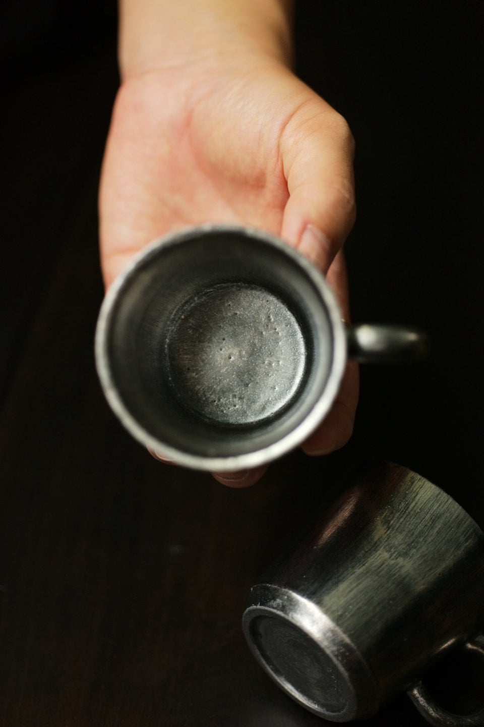 Gold-Glazed Double Espresso Cup