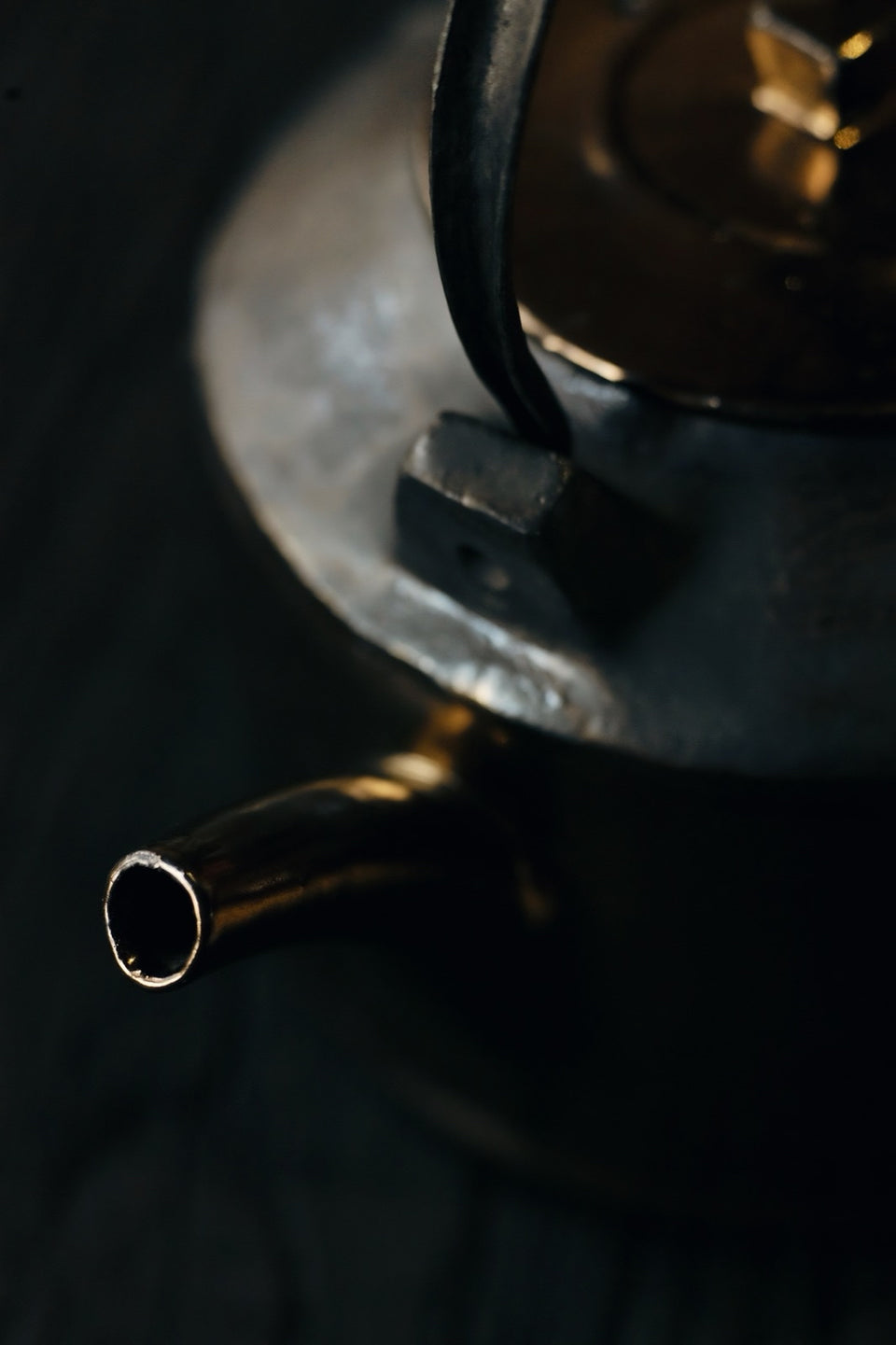 Black & Gold Ceramic Tea Kettle