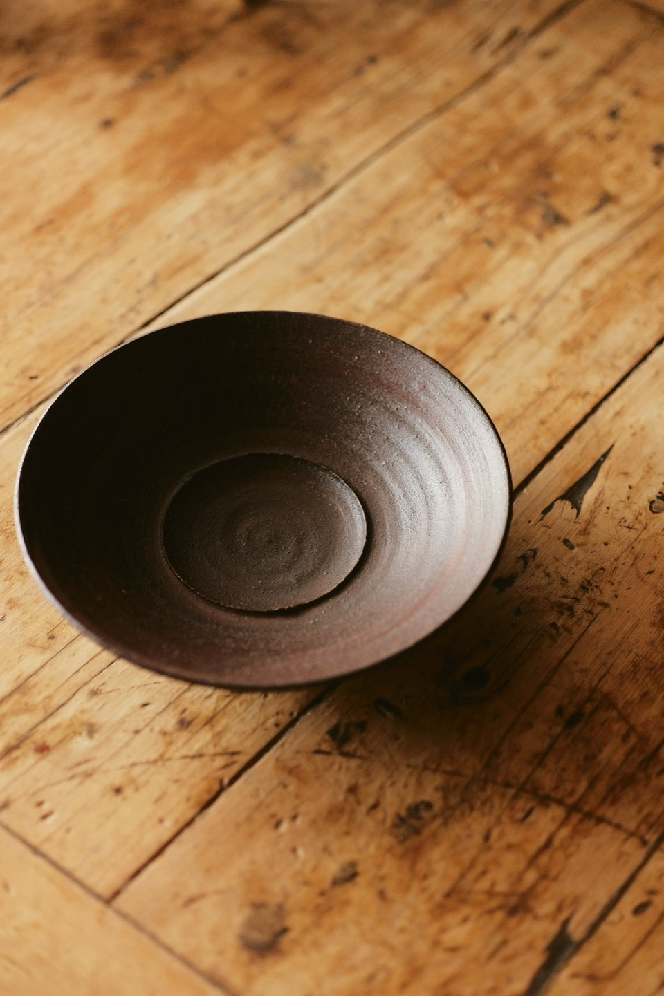 Dark Brown Coarse Clay Tea Tray Hucheng