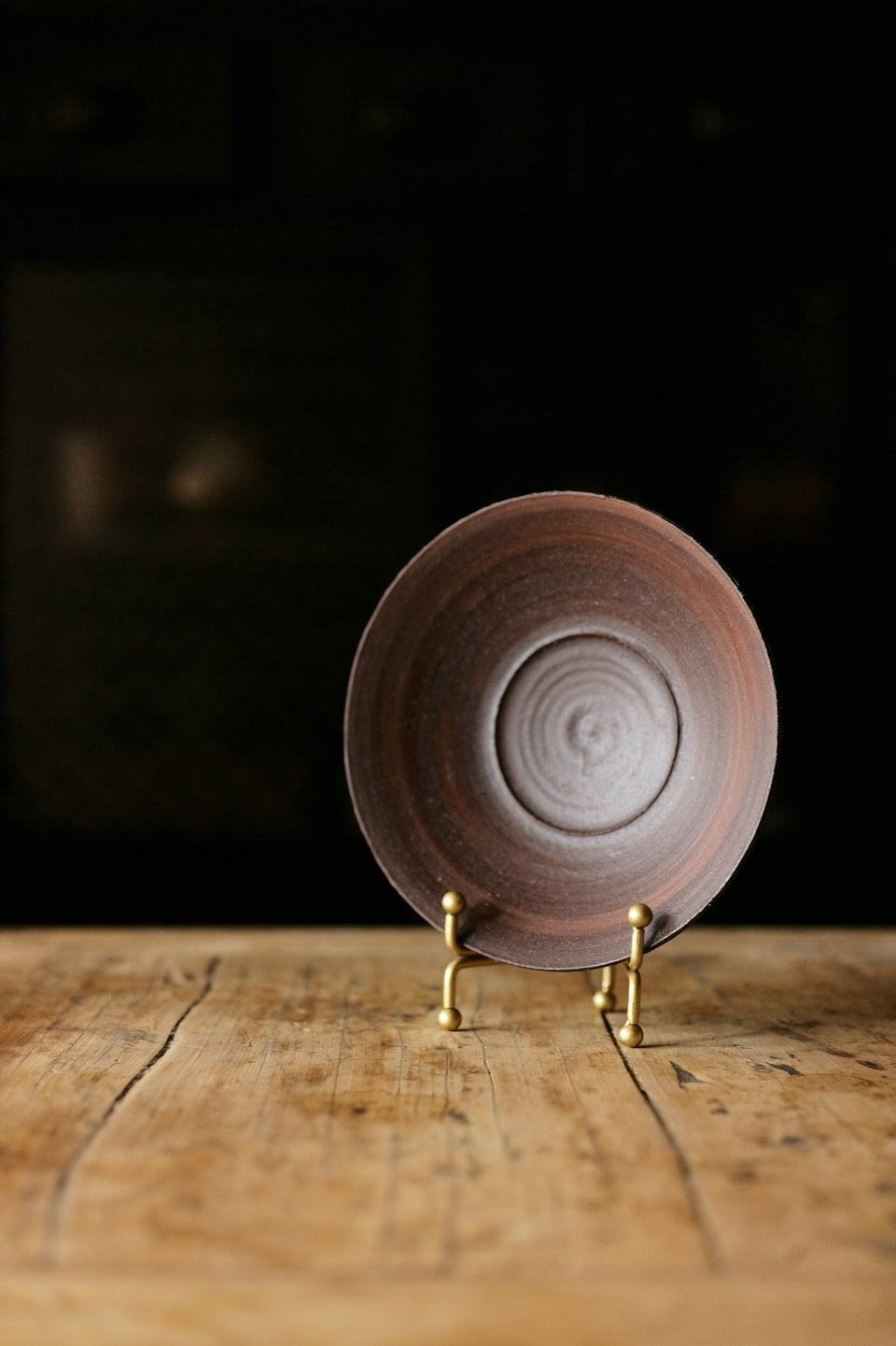 Dark Brown Coarse Clay Tea Tray Hucheng