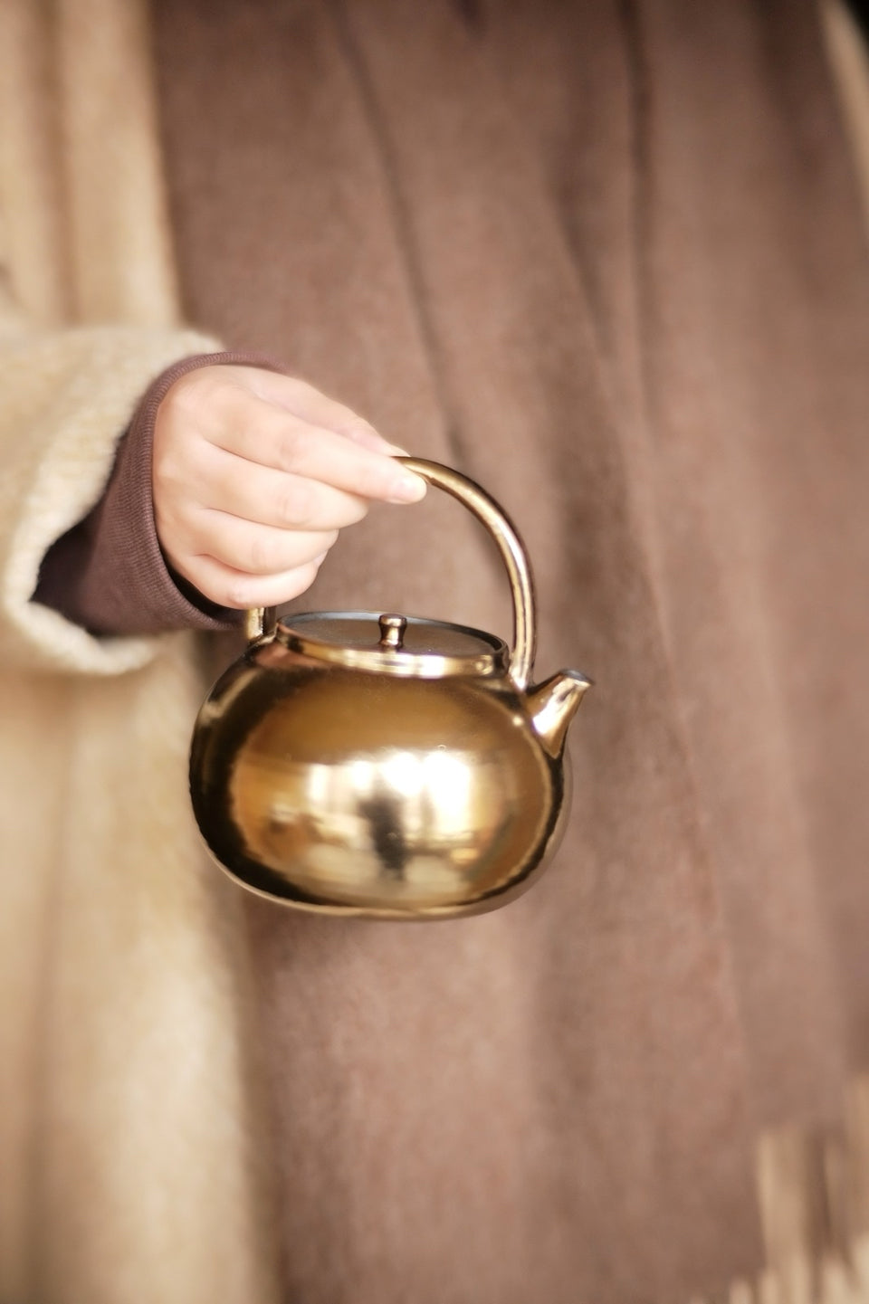 Golden Sunset Tea Kettle