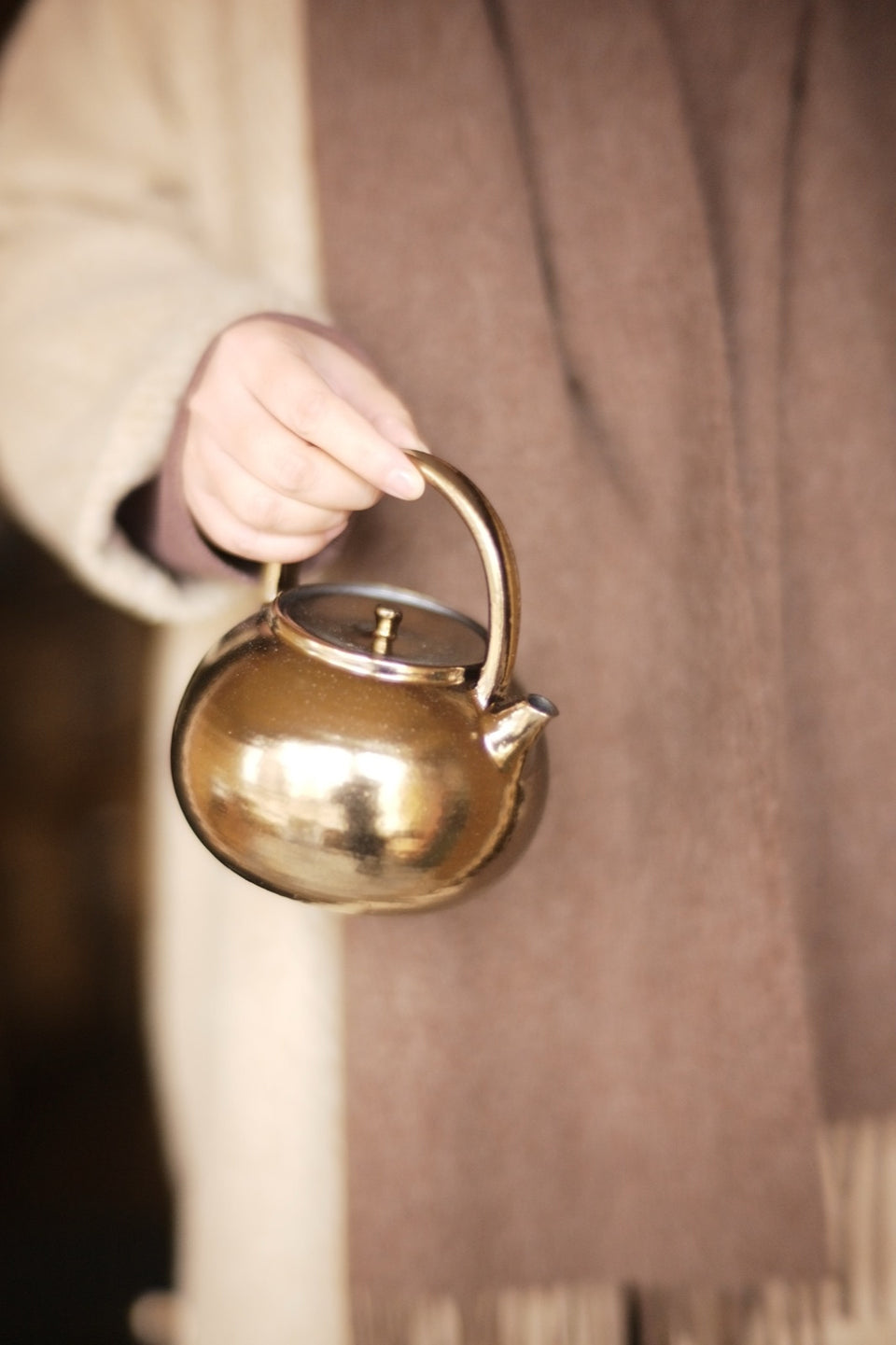 Golden Sunset Tea Kettle