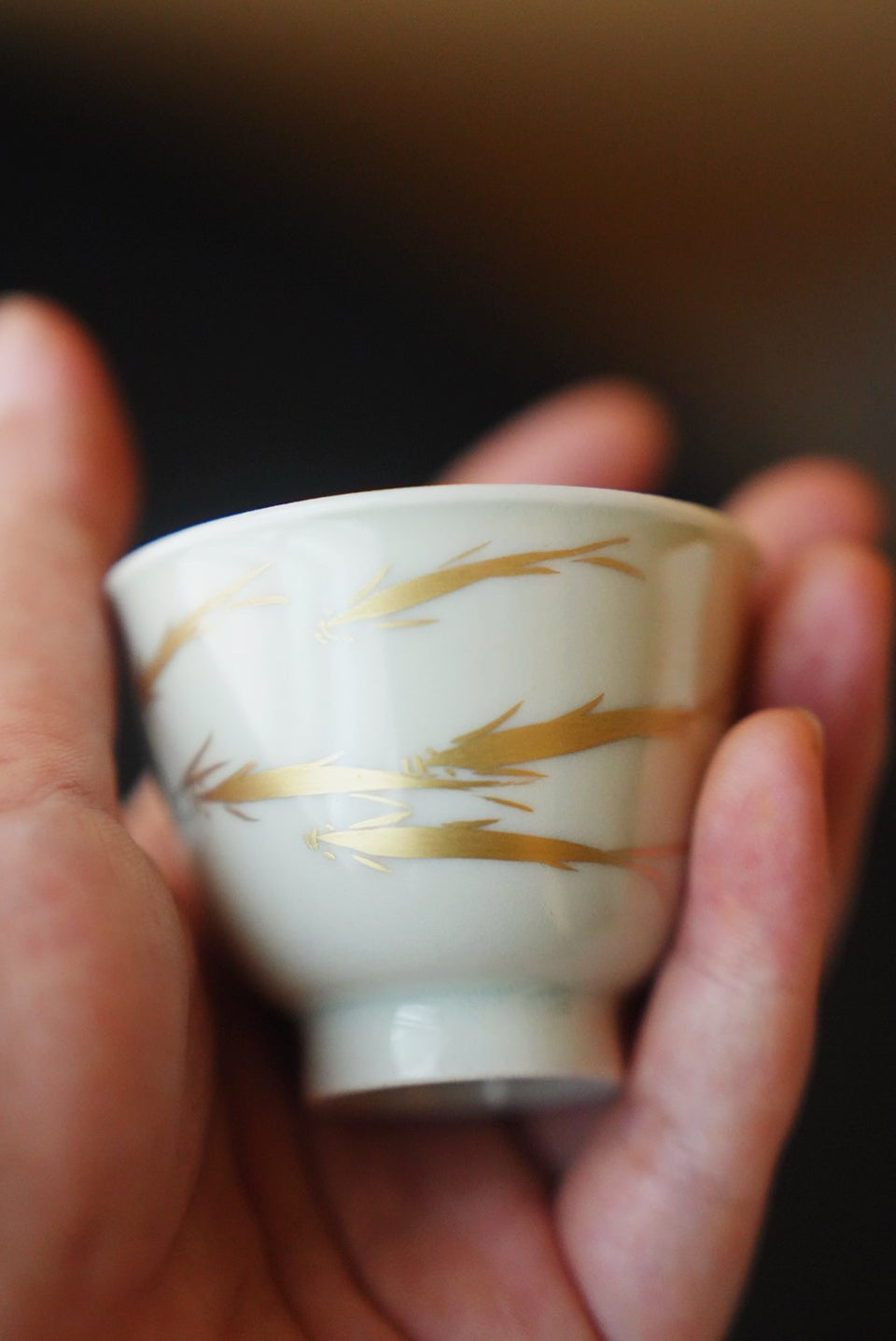 Gold School of Fish Teacup Set