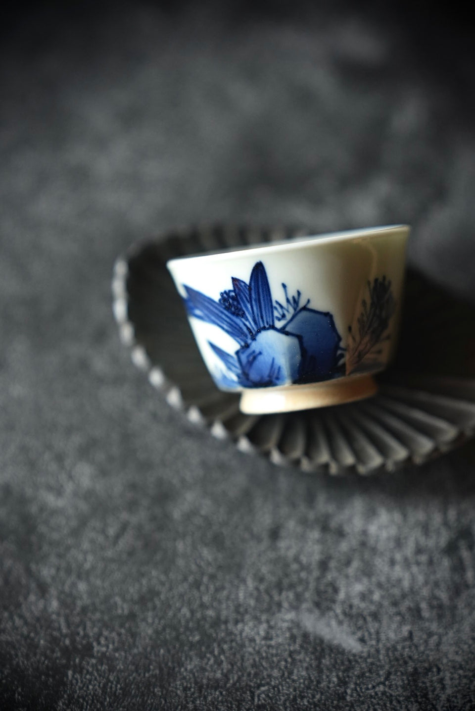 Qinghua Orchid Tea Cup Set