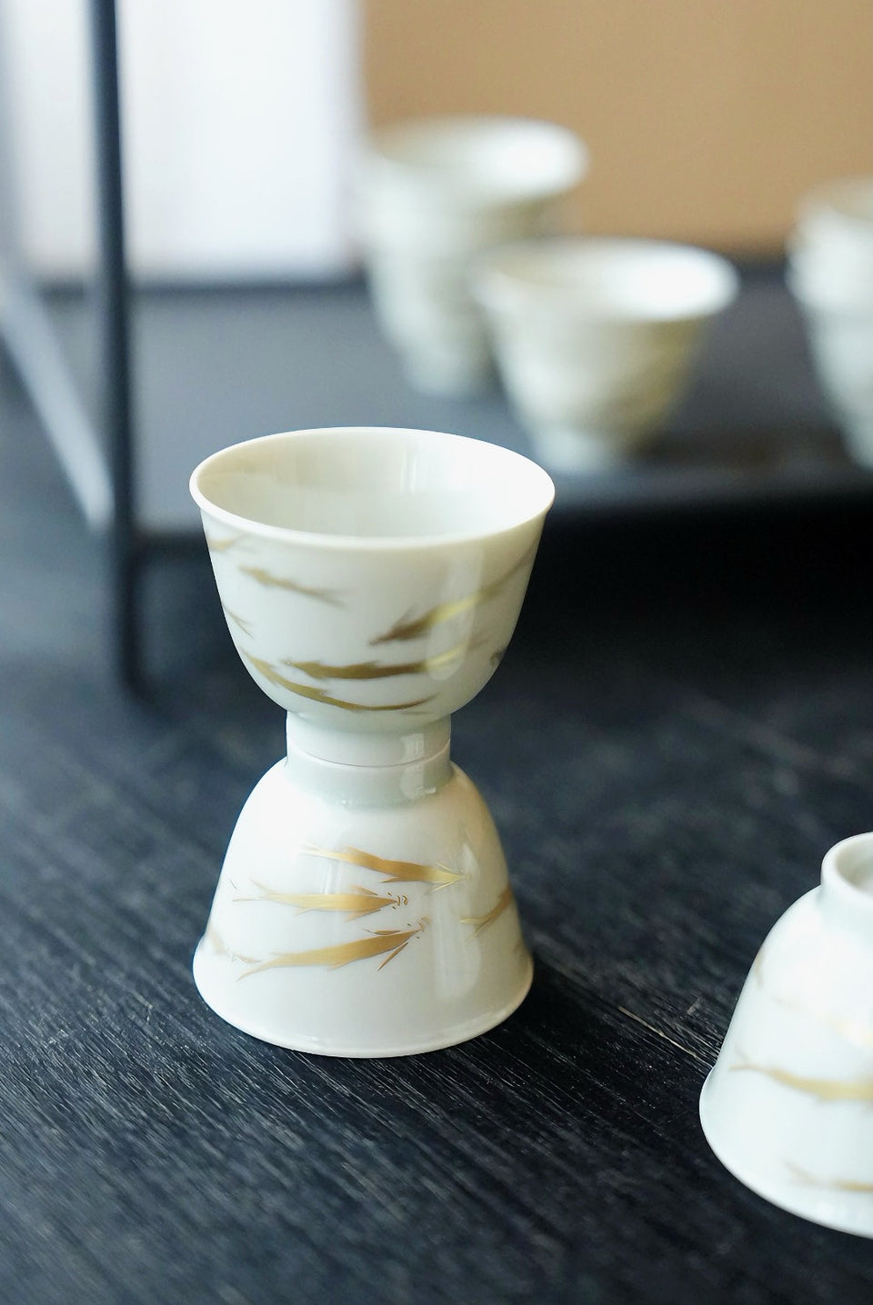 Gold School of Fish Teacup Set
