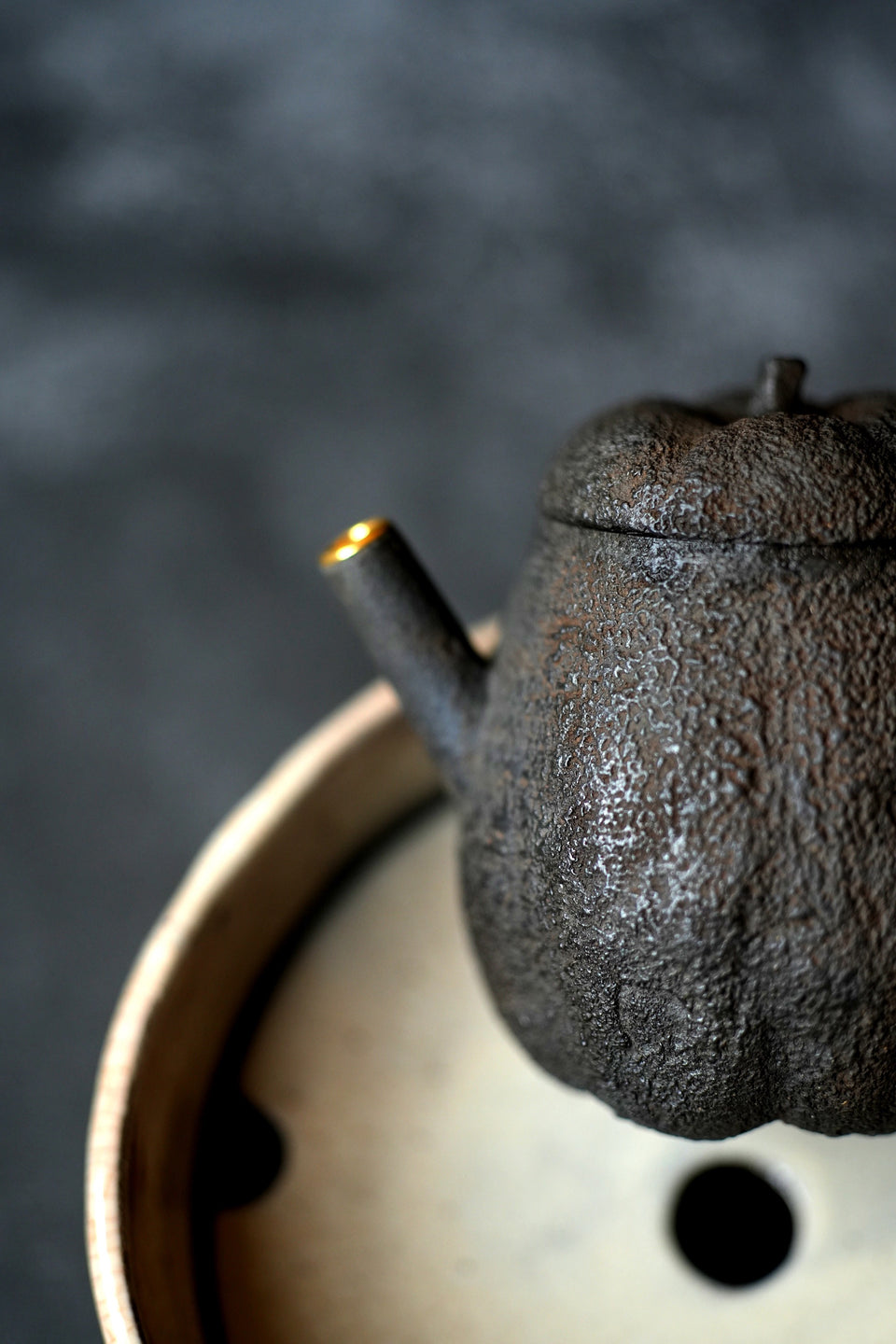 Textured Melon Teapot with Gold Kintsugi (Limited Edition)