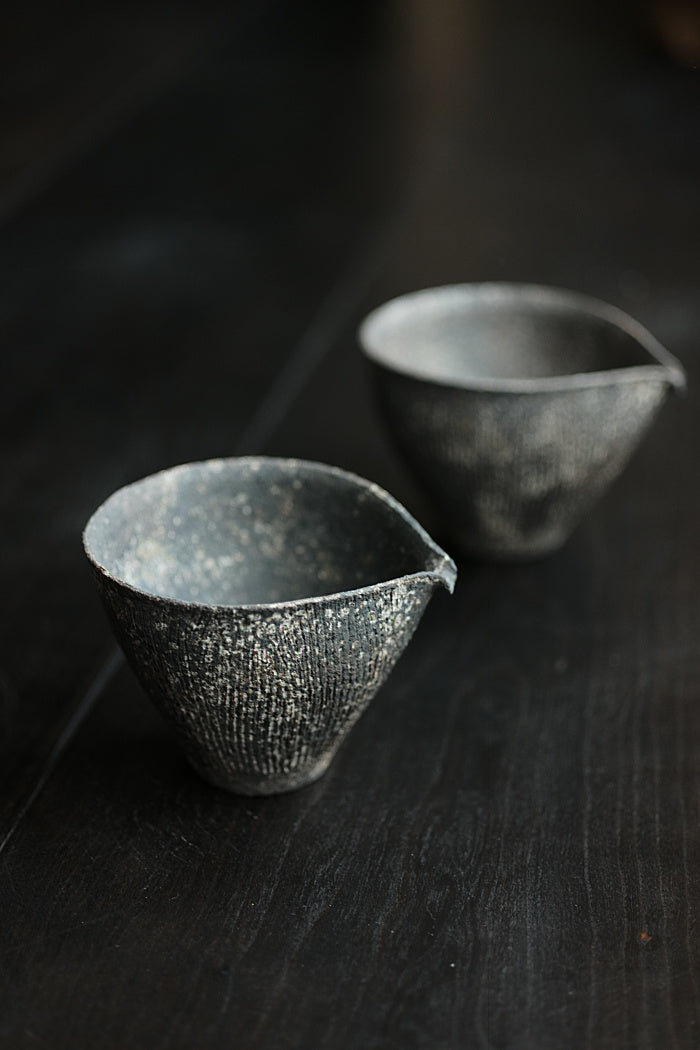 Natural Earth Textured Gongdaobei Share Cup by Cheng Wei