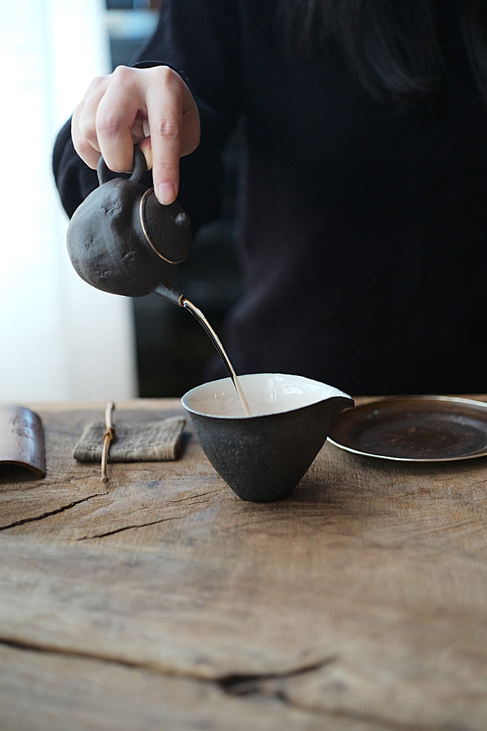 Delicate Wabi-Sabi Black Teapot by Cheng Wei – 180andup