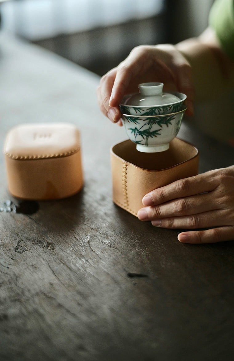 Rose Bush Travel Tea Set With Easy Gaiwan and Cups — Yunnan