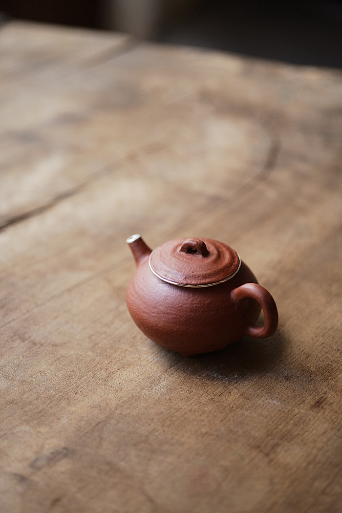 Limited Edition Silver Lined Hui Shan Red Clay Teapot