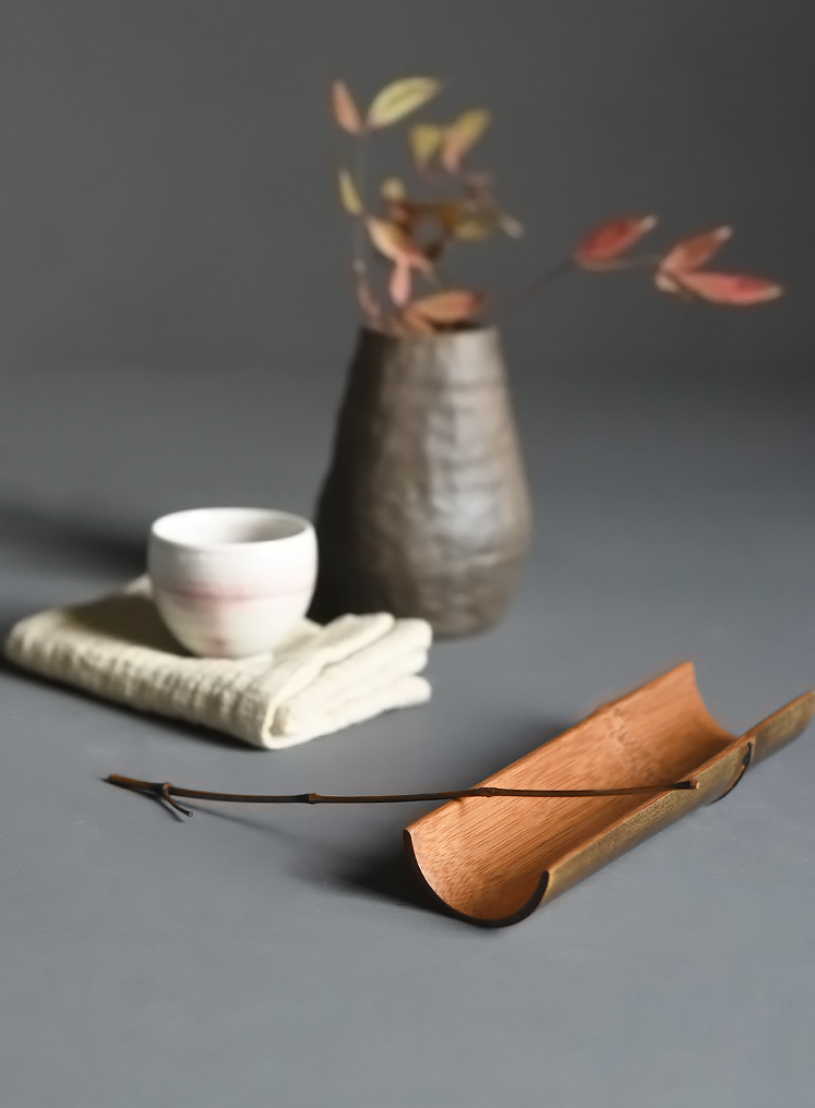 Natural Bamboo Tea Holder and Tea Scoop