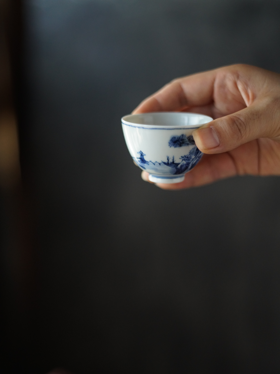 Antique-style Qinghua Blue-white Teacup