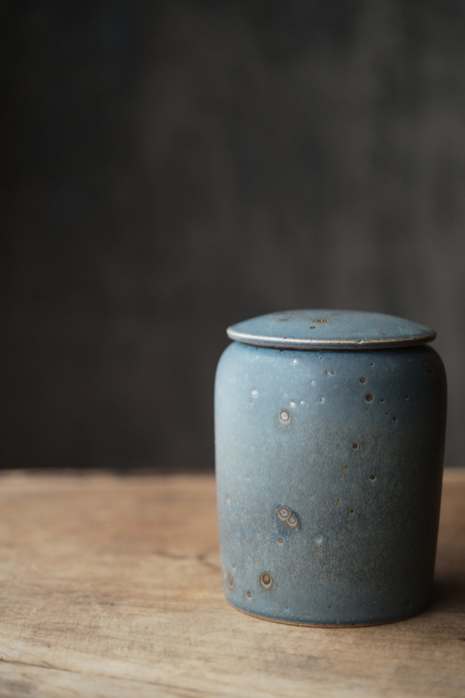 Peacock Blue Large Tea Canister