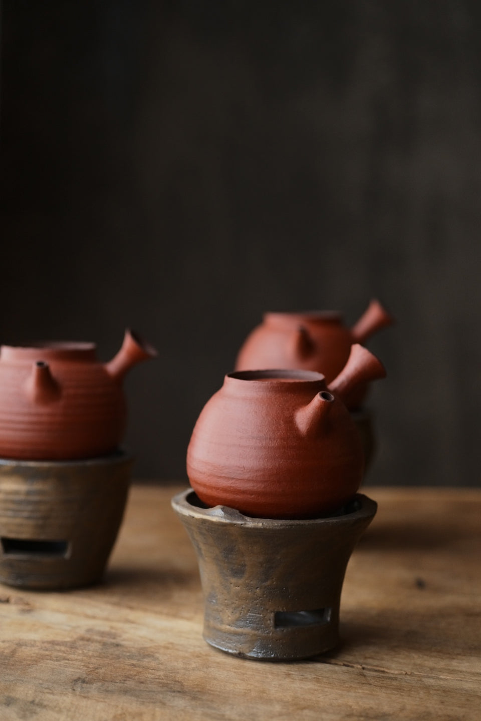 Red Clay Huishan Tea Kettle & Fenglu/Burner set (Cheng Wei)