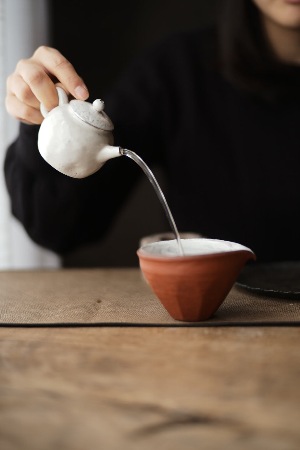 Silver-Lined & Powder Glazed Wabi-Sabi Teapot (Cheng Wei)