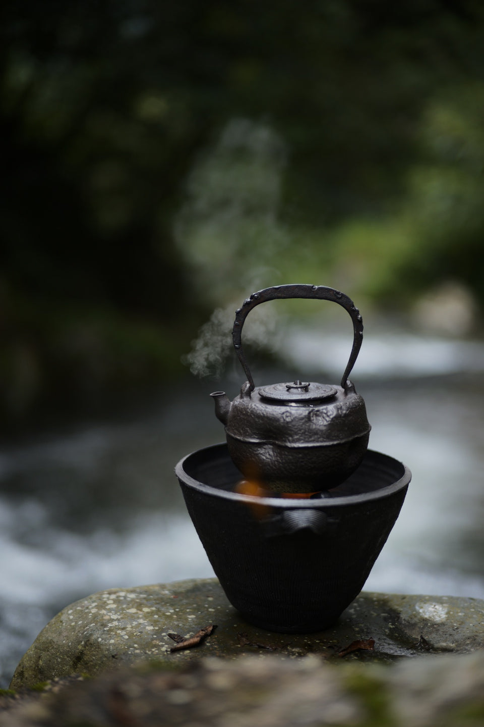 Iron-Handle Wabi-Sabi Tea Kettle