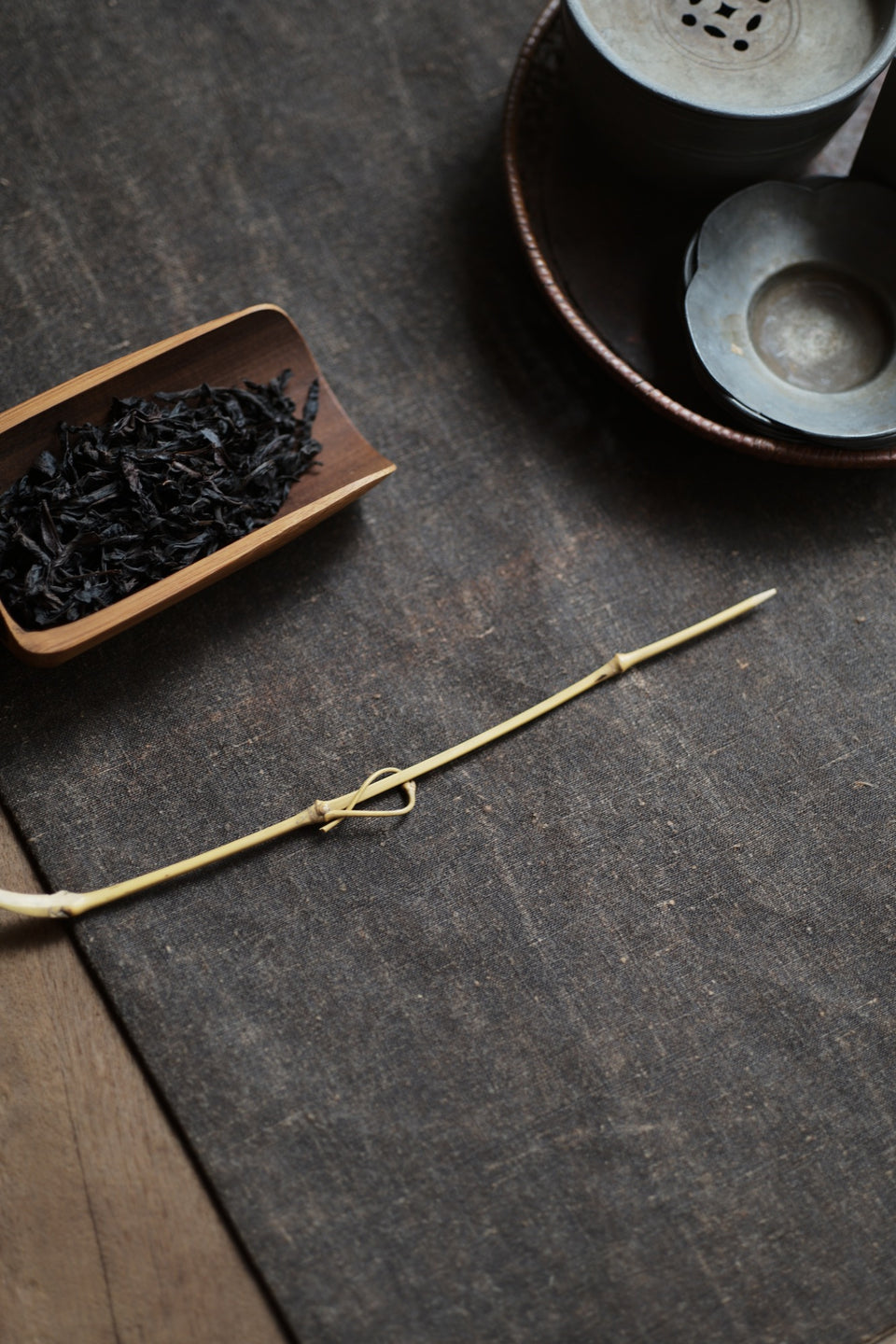 Bamboo Cha Ze Tea Holder & Tea Scoop