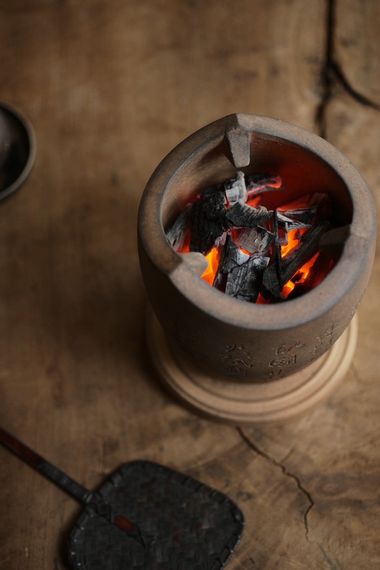 Carved Poetry Charcoal Fenglu Stove 180andup